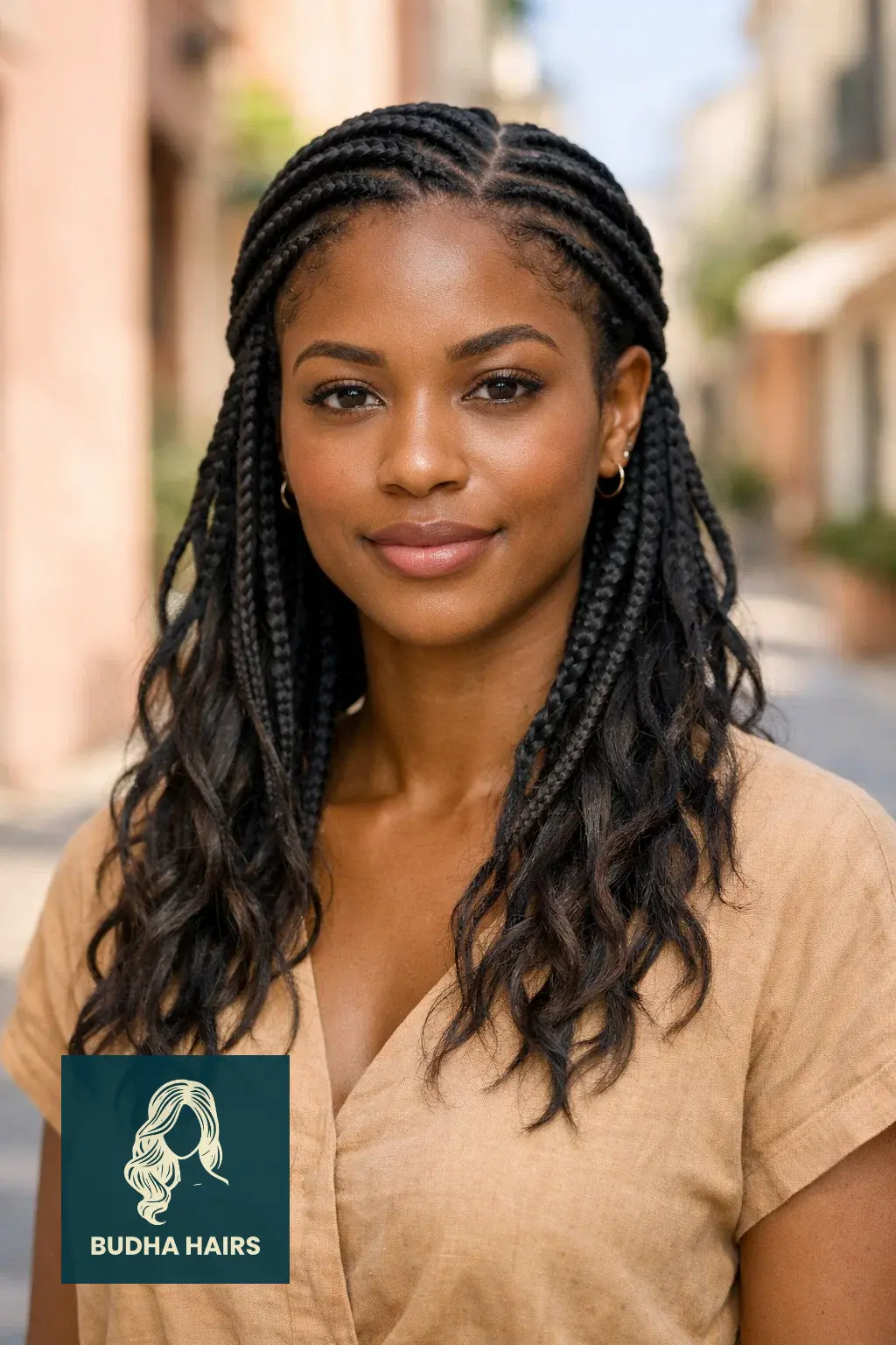 40 Best Vacation Hairstyles for Black Women: Protective & Chic 17 Bohemian Feed-in Braids