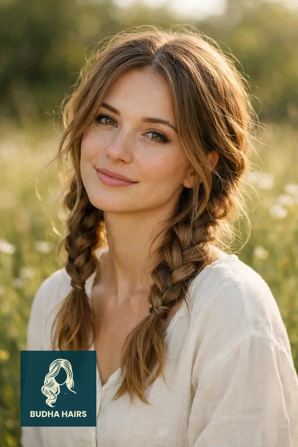 30 Best Cute Hairstyles for Medium Hair for a Sharp, Chic Look 26 Boho Braided Pigtails