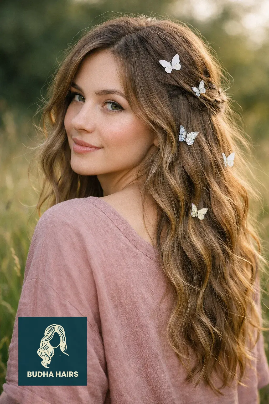 30 Best Fairy Hairstyles: Enchanting, Whimsical & Ethereal Looks 4 Butterfly Clip Accents on Enchanted Fairy Hairstyles