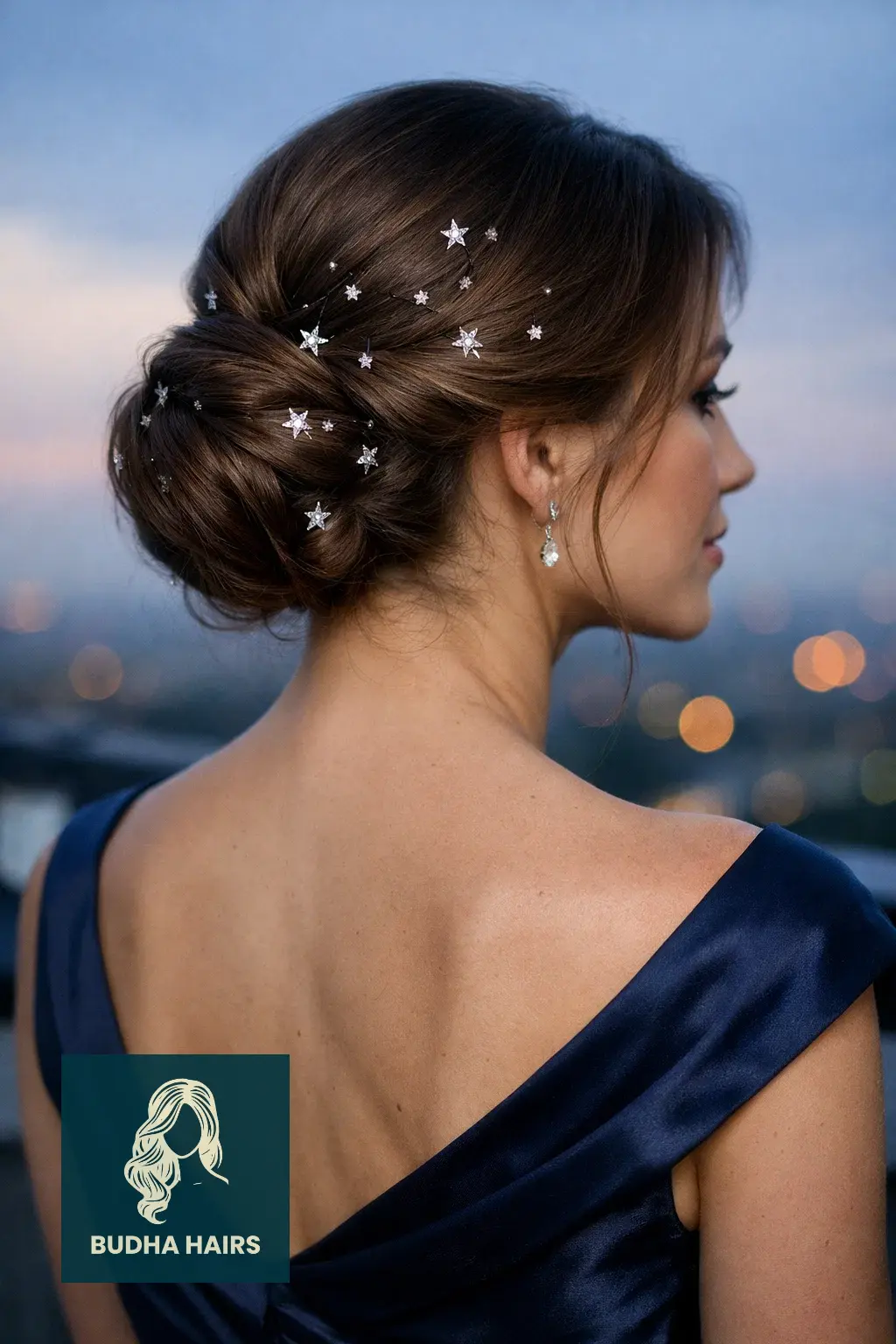 30 Most Enchanting Whimsical Hairstyles for a Magical Look 3 Celestial Star-Dusted Updo