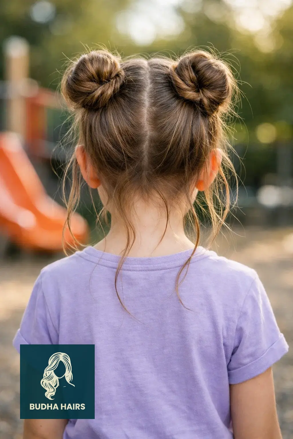 30 Best Hairstyles for Thin Hair for Kids for a Full Look 12 Chic Space Buns with a Twist