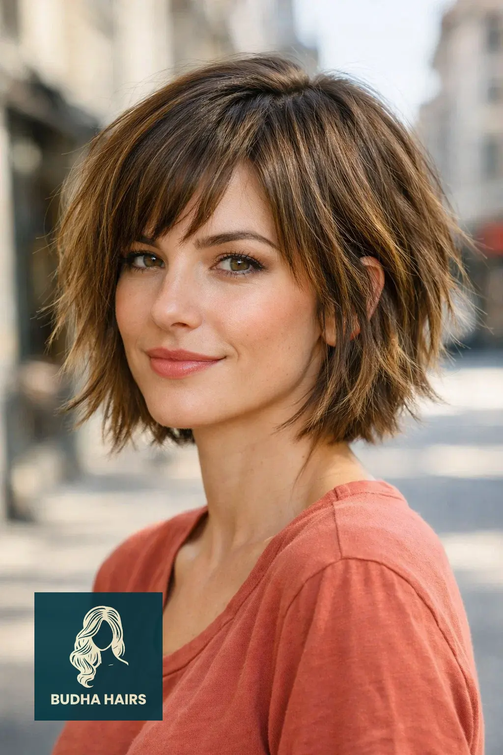 30 Ear Length Bob Hairstyles to Try When You Want a Bold Change 16 Choppy Ear Length Bob with Dimension