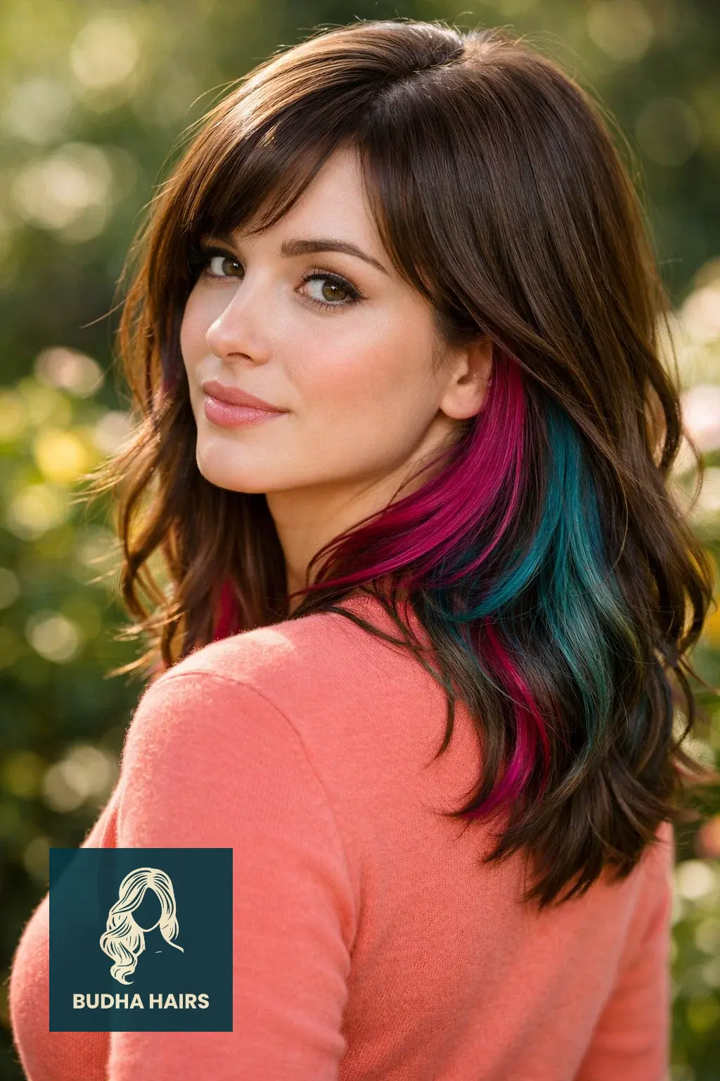25 Best Unique Dyed Hair Ideas for a Vibrant, Trendy Look 9 Color-Blocked Underlights