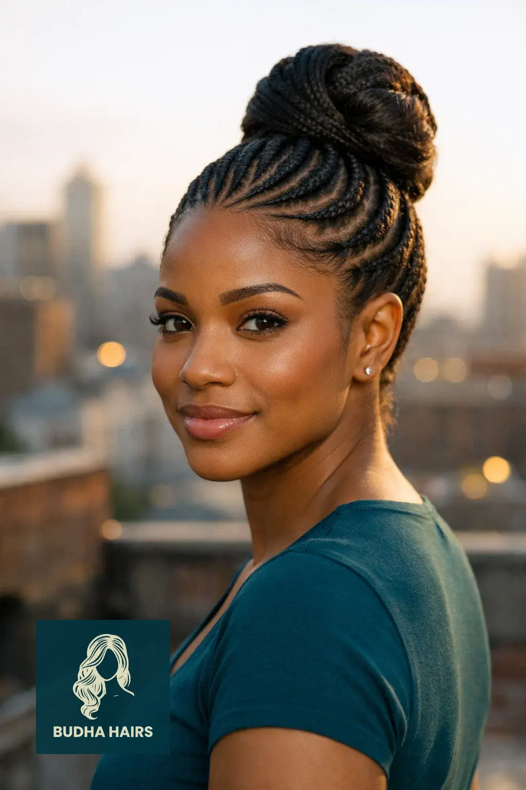 25 Cornrows Braids For Black Women To Elevate Your Everyday Style 21 Cornrow-to-Bun "Swirl" Style