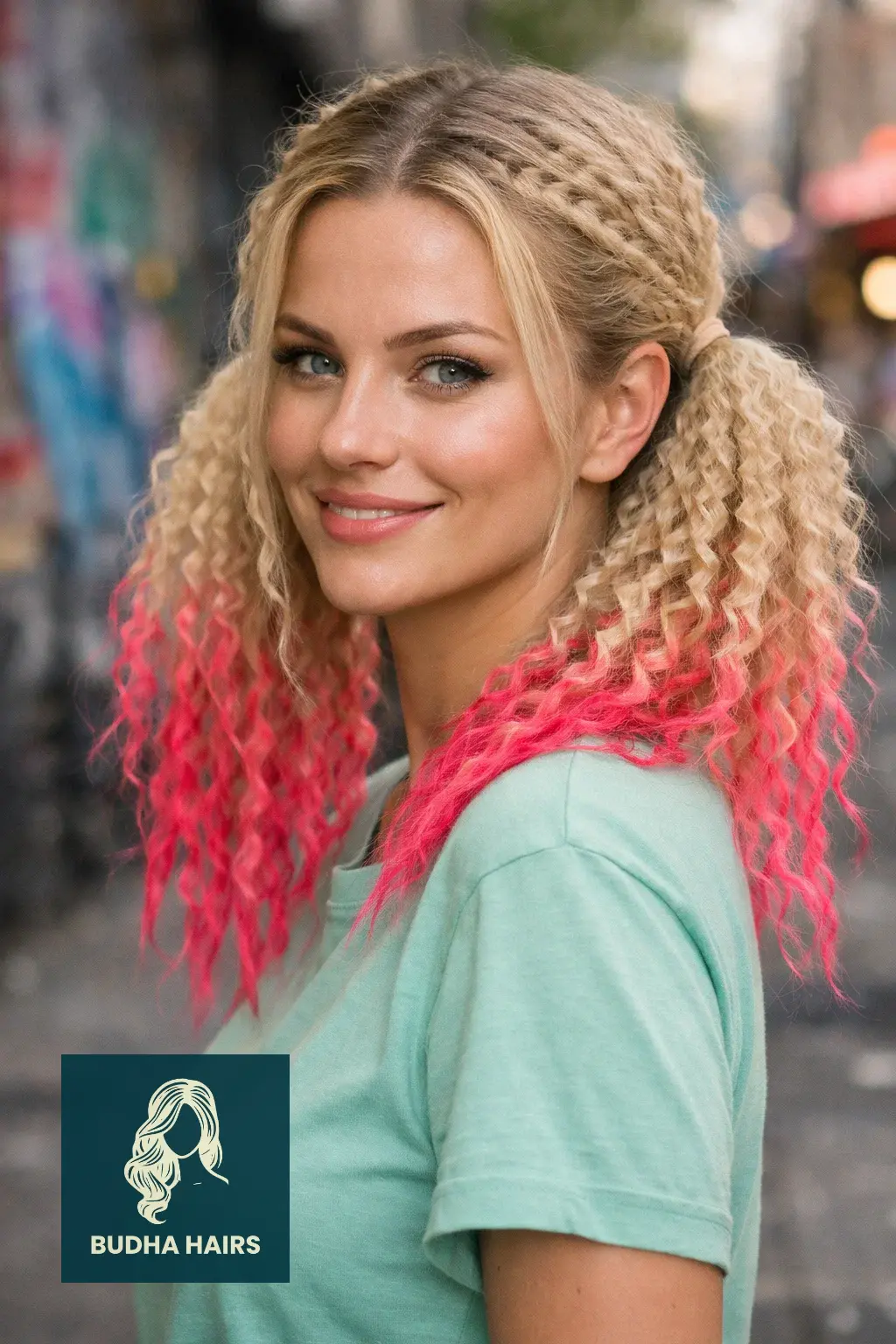 25 Best Barbie Hairstyles: Iconic, Pink & Glamorous Looks 14 Crimped Pigtails with Neon Pink Tips