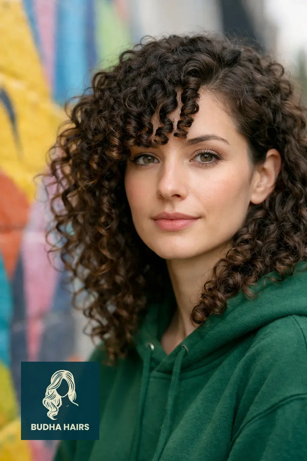 40 Flattering Side Bangs for Every Age and Occasion 7 Curly "Coil" Side Bangs