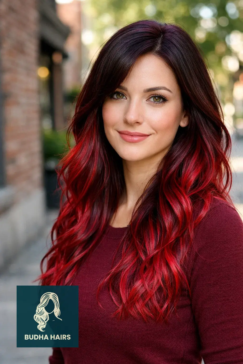 25 Best Unique Dyed Hair Ideas for a Vibrant, Trendy Look 17 Deep Burgundy and Cherry Ombré