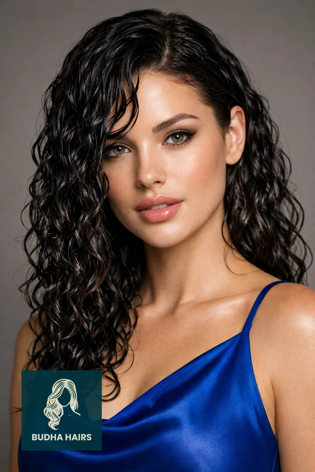 30 Chic Side Part Quick Weave Hairstyles for Any Occasion 4 Deep Curly "Wet Look" Side Part