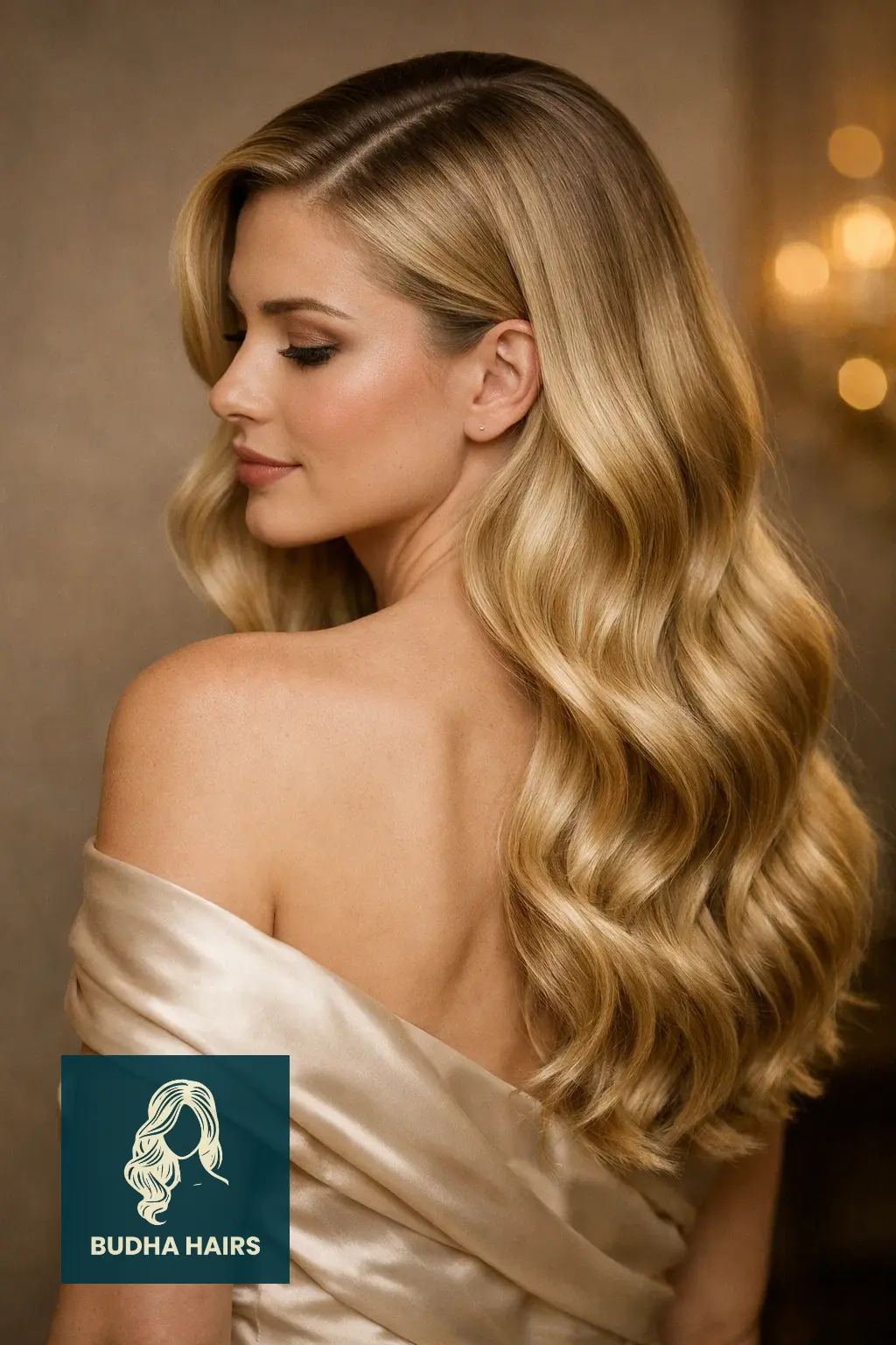 35 Perfect Long Hairstyles for Fine Hair to Turn Heads 7 Deep Side Part with Soft Hollywood Waves