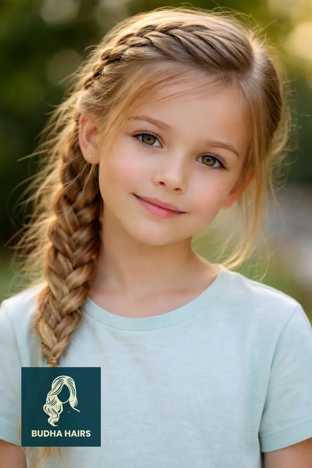 30 Best Hairstyles for Thin Hair for Kids for a Full Look 26 Diagonal French Braid for Movement