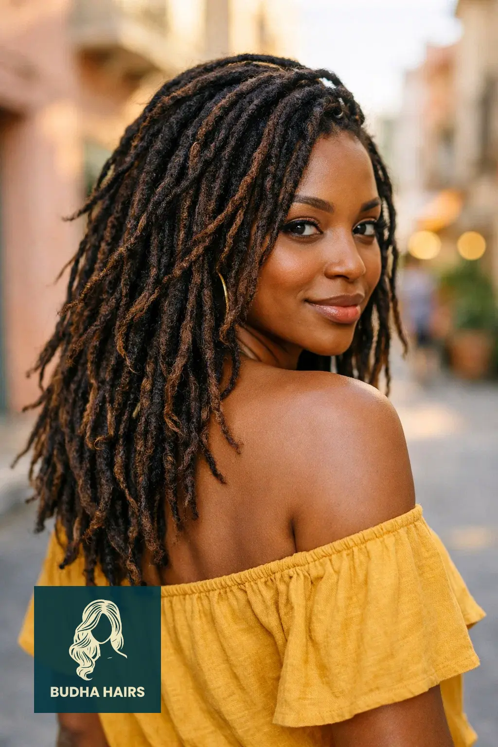 40 Best Vacation Hairstyles for Black Women: Protective & Chic 12 Distressed Faux Locs