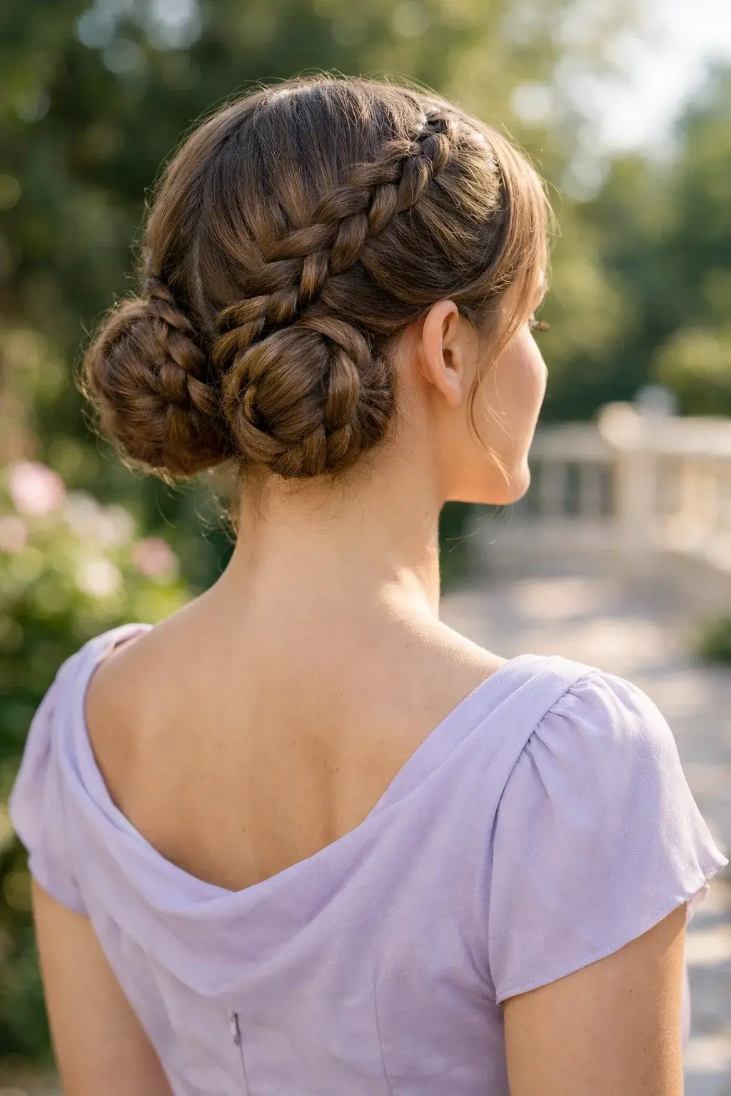 40 Best Princess Hairstyles: Majestic, Elegant & Royal Looks 36 Double Dutch Braid Low Buns