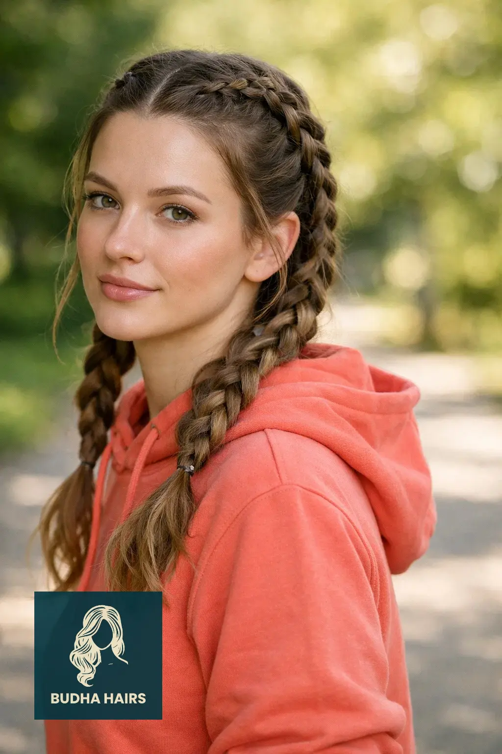 30 Best Cute Hairstyles for Medium Hair for a Sharp, Chic Look 5 Double Dutch Braids with Loose Ends