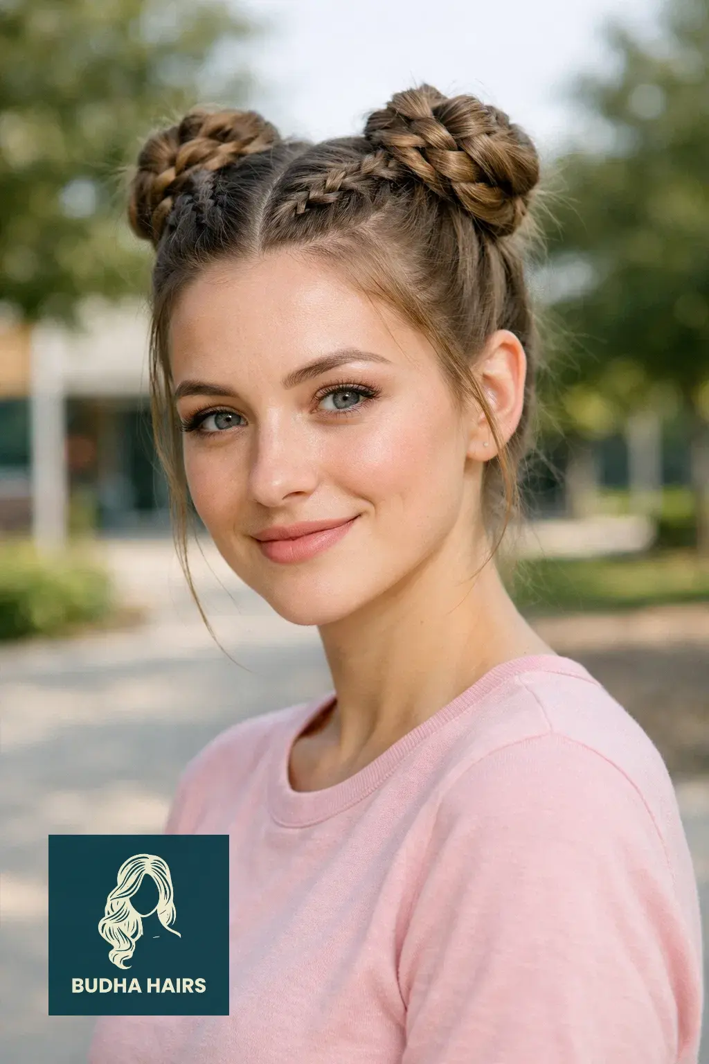 30 Best Hairstyles for School: Fast and Easy Looks for Students 30 Dutch-Braided Space Buns