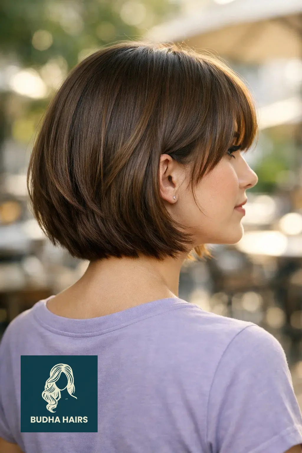 30 Ear Length Bob Hairstyles to Try When You Want a Bold Change 14 Ear Length Bob with Curtain Bangs