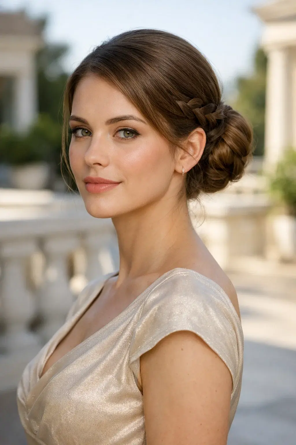 40 Best Princess Hairstyles: Majestic, Elegant & Royal Looks 21 Elegant Low Bun with Braided Wrap