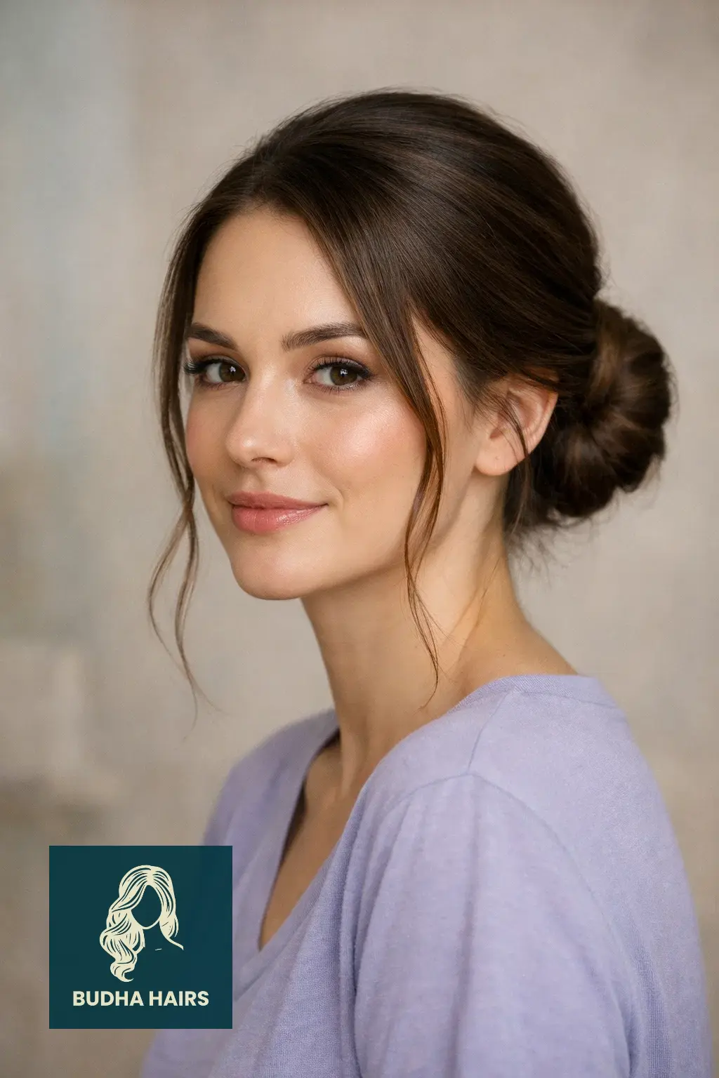 40 Oval Face Haircuts That Flatter Your Features Perfectly 22 Elegant Low Chignon with Face-Framing Tendrils