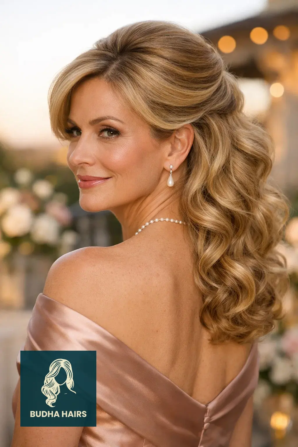 30 Best Mother of the Bride Hairstyles: 2026 Wedding Guide 12 Elegant Side Swept Curls 1