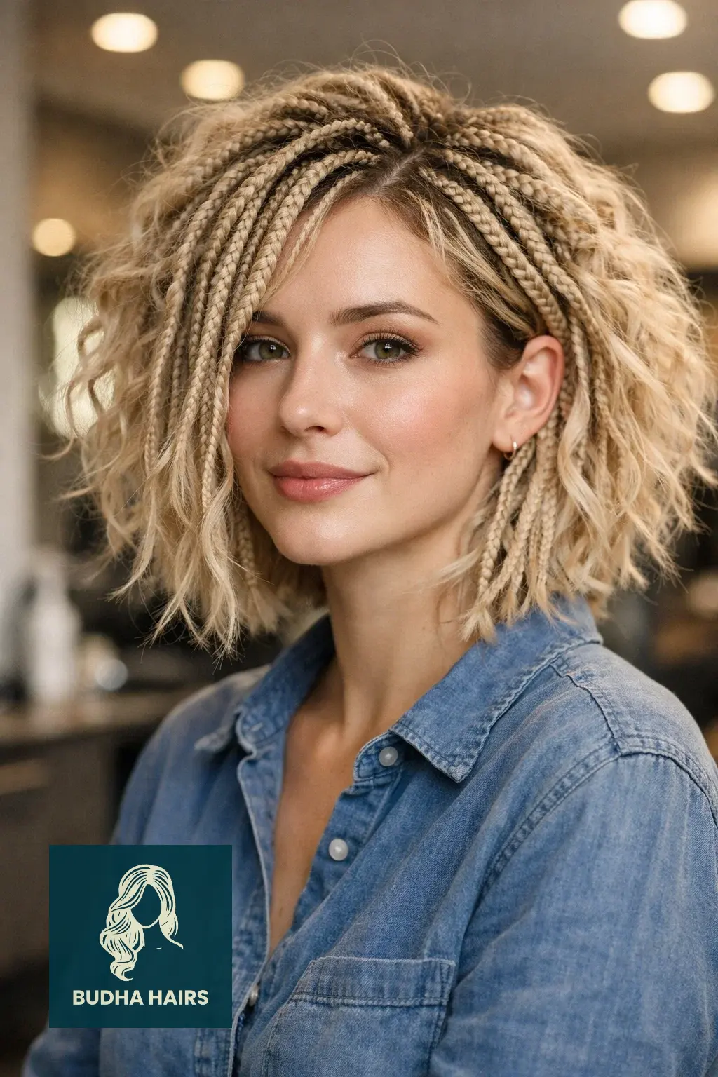 35 Stylish Boho Bob Knotless Braids for Fresh Looks 3 Extra-Voluminous "Cloud" Boho Bob