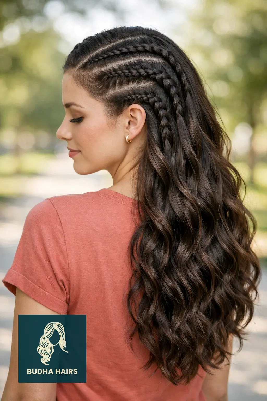 30 Best Braids with Sew In in the Back for a Glamorous Look 7 Feed-In Braids with Loose Deep Weave