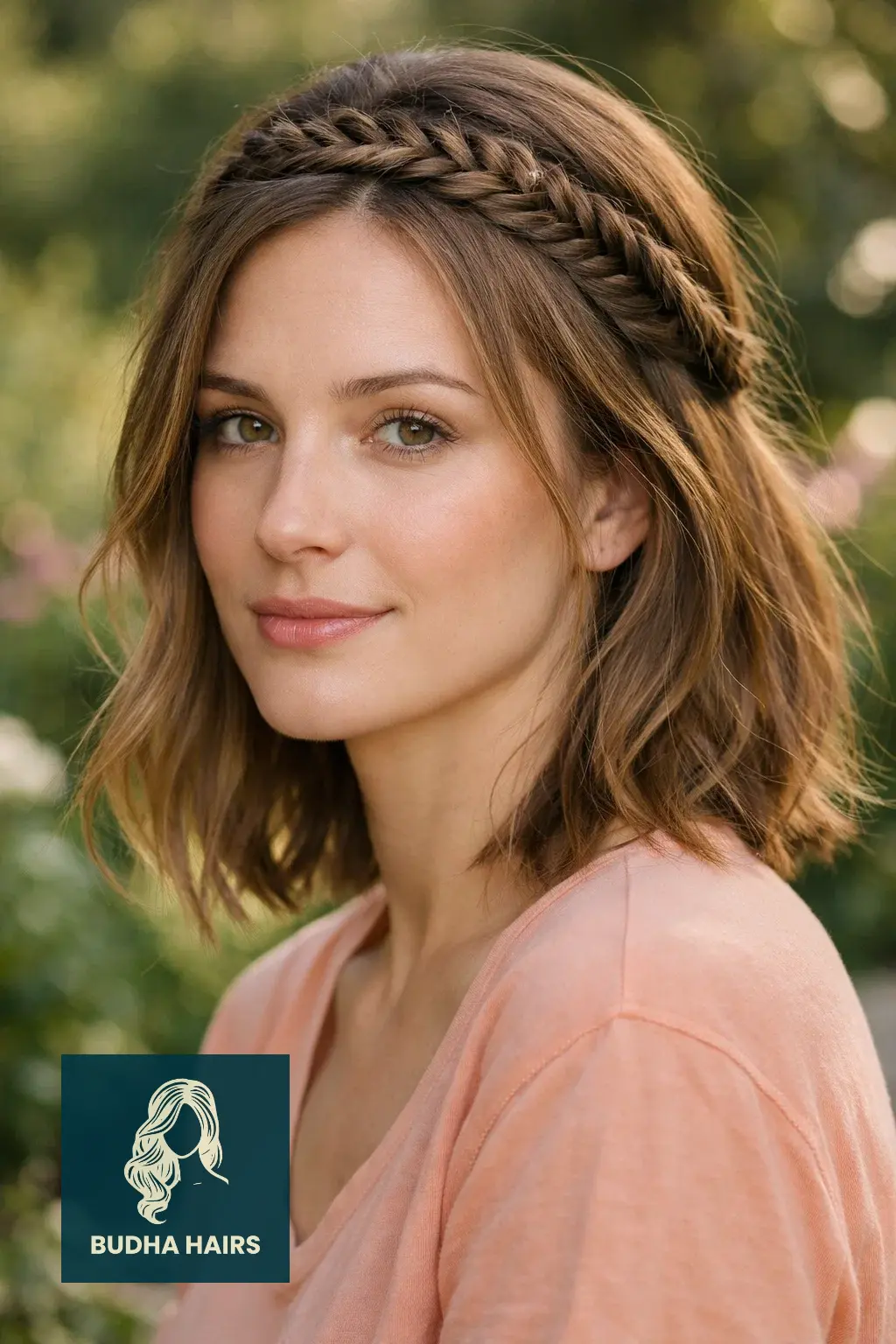 30 Best Cute Hairstyles for Medium Hair for a Sharp, Chic Look 8 Fishtail Braided Headband