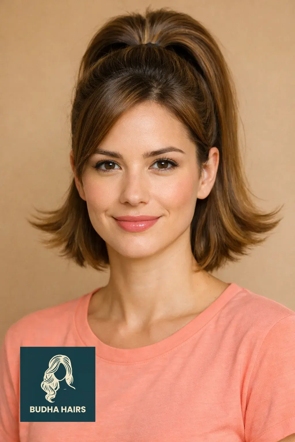 30 Best Cute Hairstyles for Medium Hair for a Sharp, Chic Look 22 Flipped Up High Ponytail