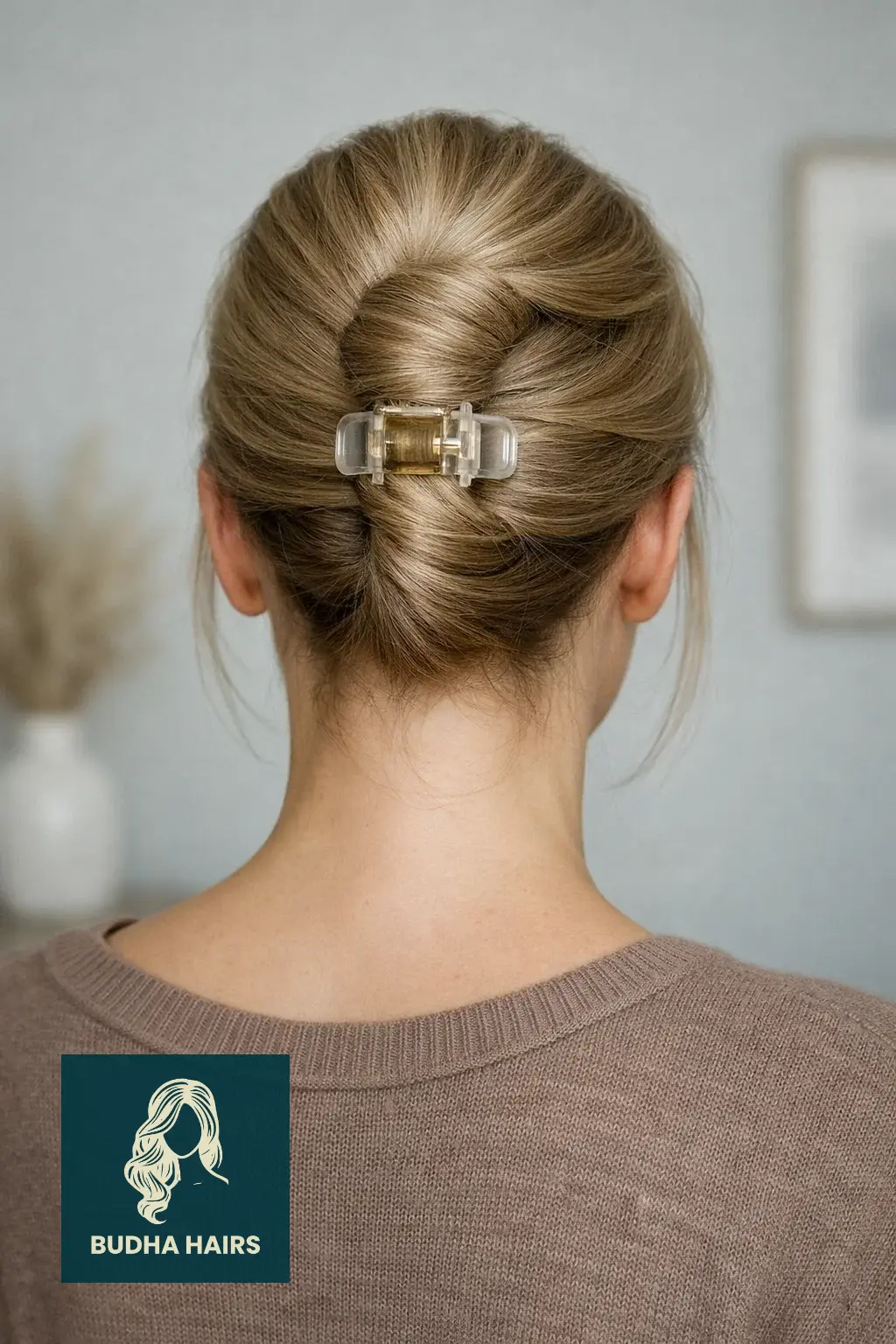 30 Best Protective Hairstyles for Thin Hair: Healthy & Chic 23 French Twist with a Claw Clip