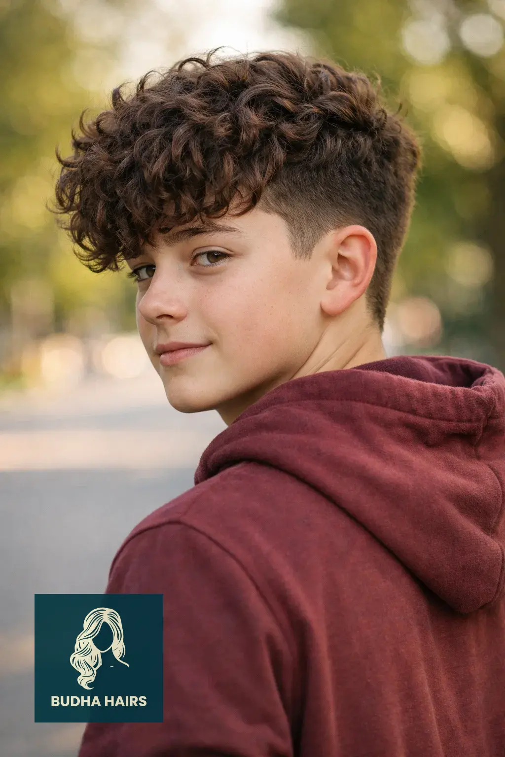 35 Cool Haircuts For Boys With Curly Hair That Show Off Texture 17 Front-Heavy Curly Fringe