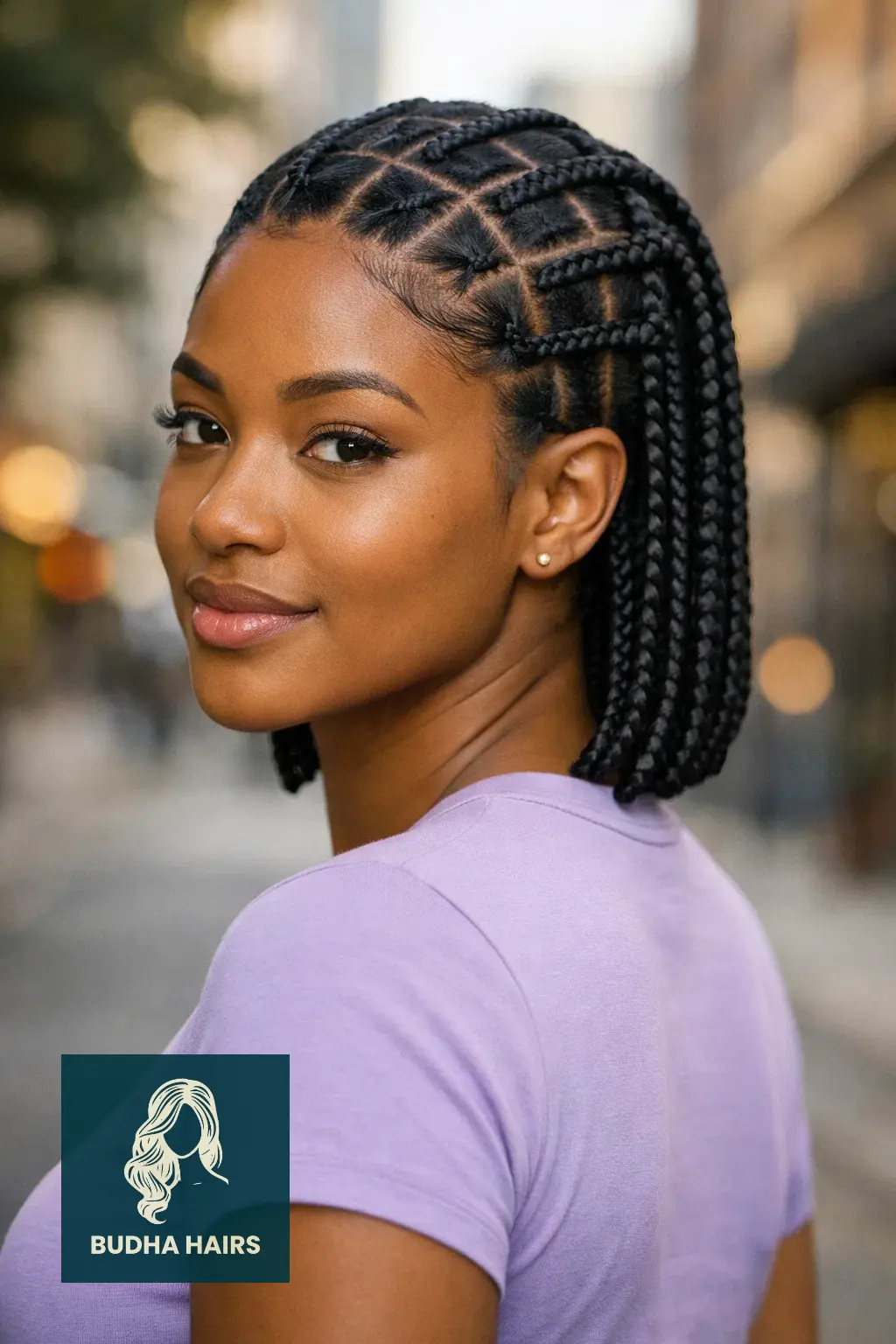 25 Cornrows Braids For Black Women To Elevate Your Everyday Style 24 Geometric "Box" Cornrow Pattern