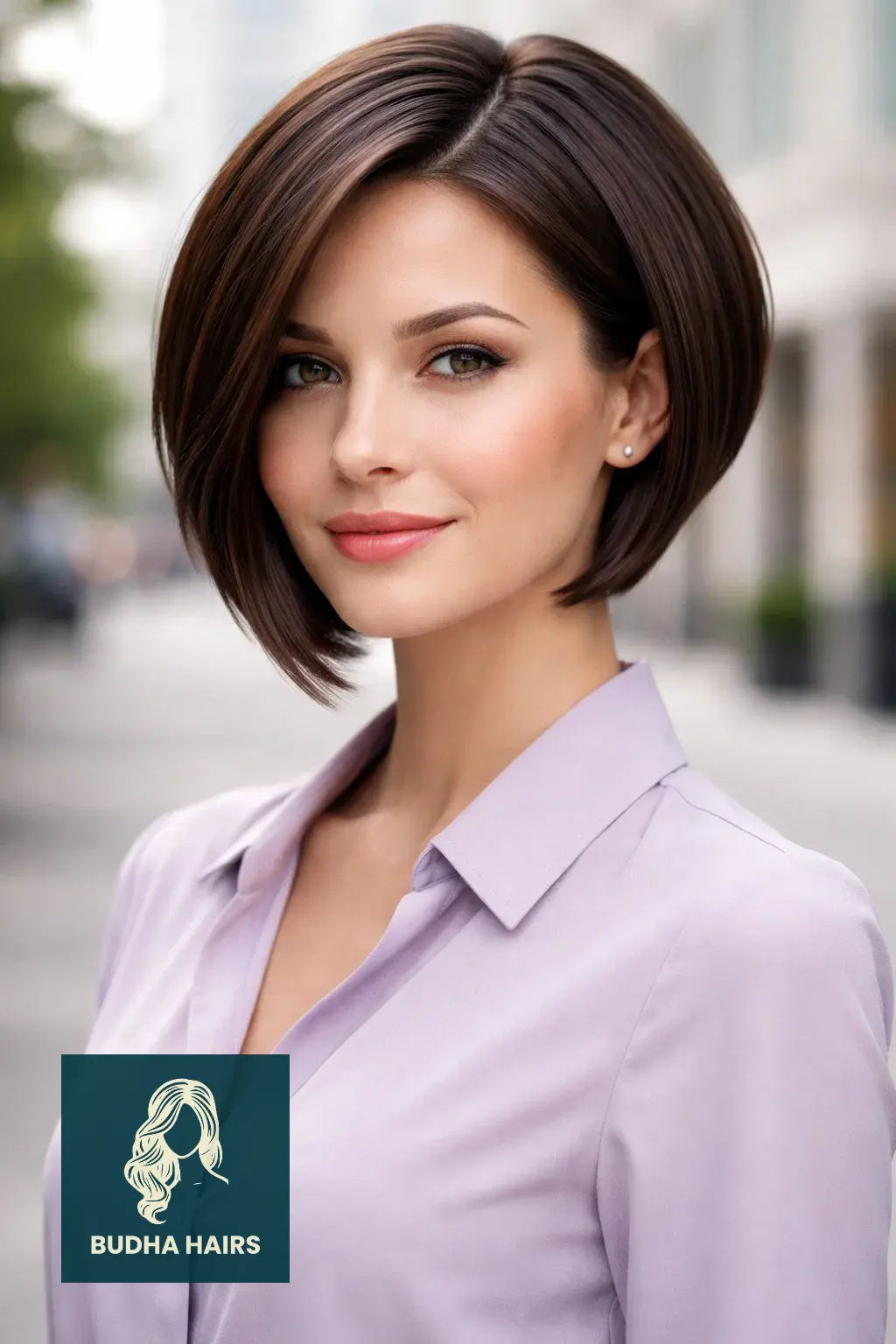 40 Best Formal Hairstyles for Short Hair: Elegant & Chic 26 Glossy Inverted Bob