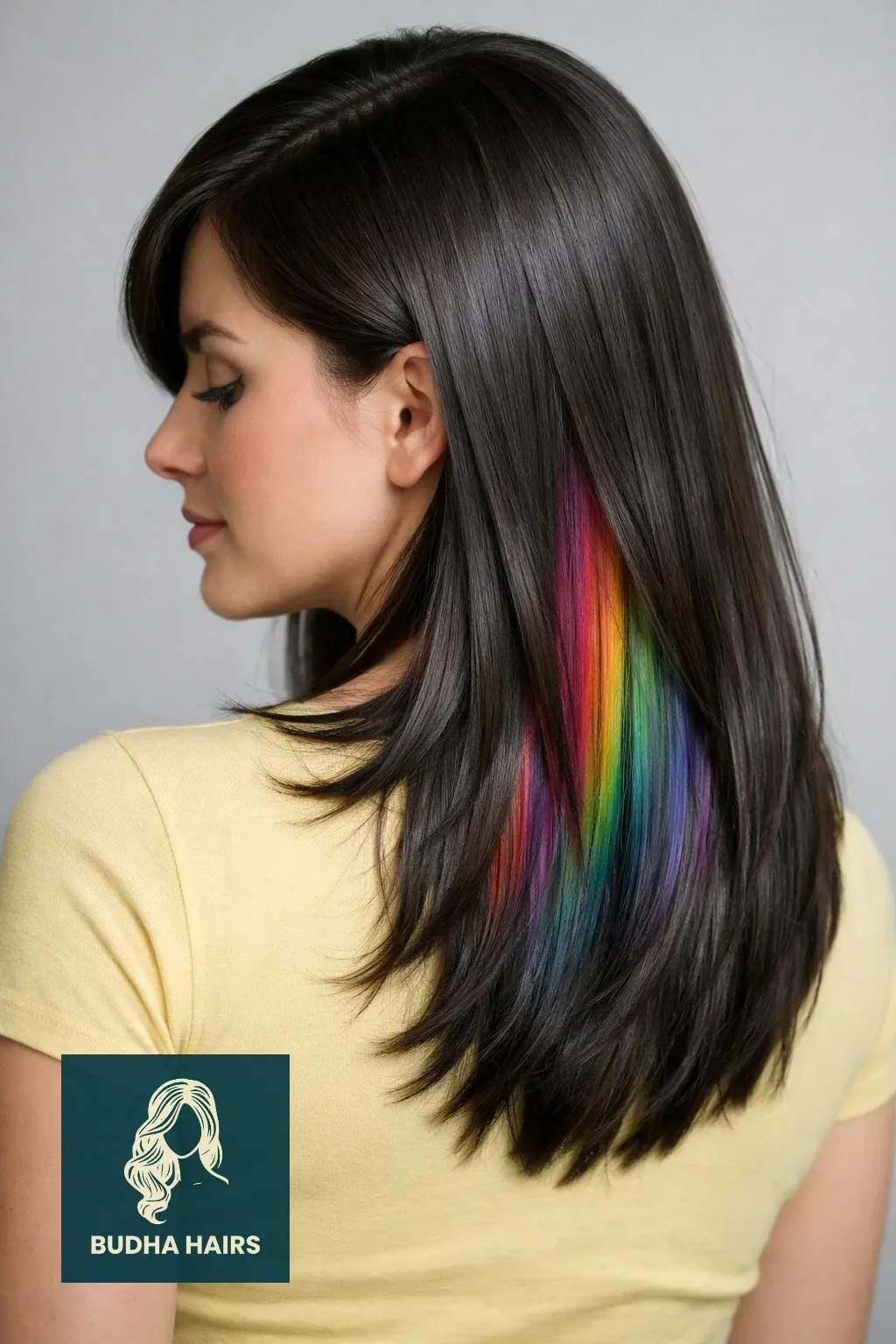 30 Most Enchanting Whimsical Hairstyles for a Magical Look 22 Hidden Rainbow Prism Underneath