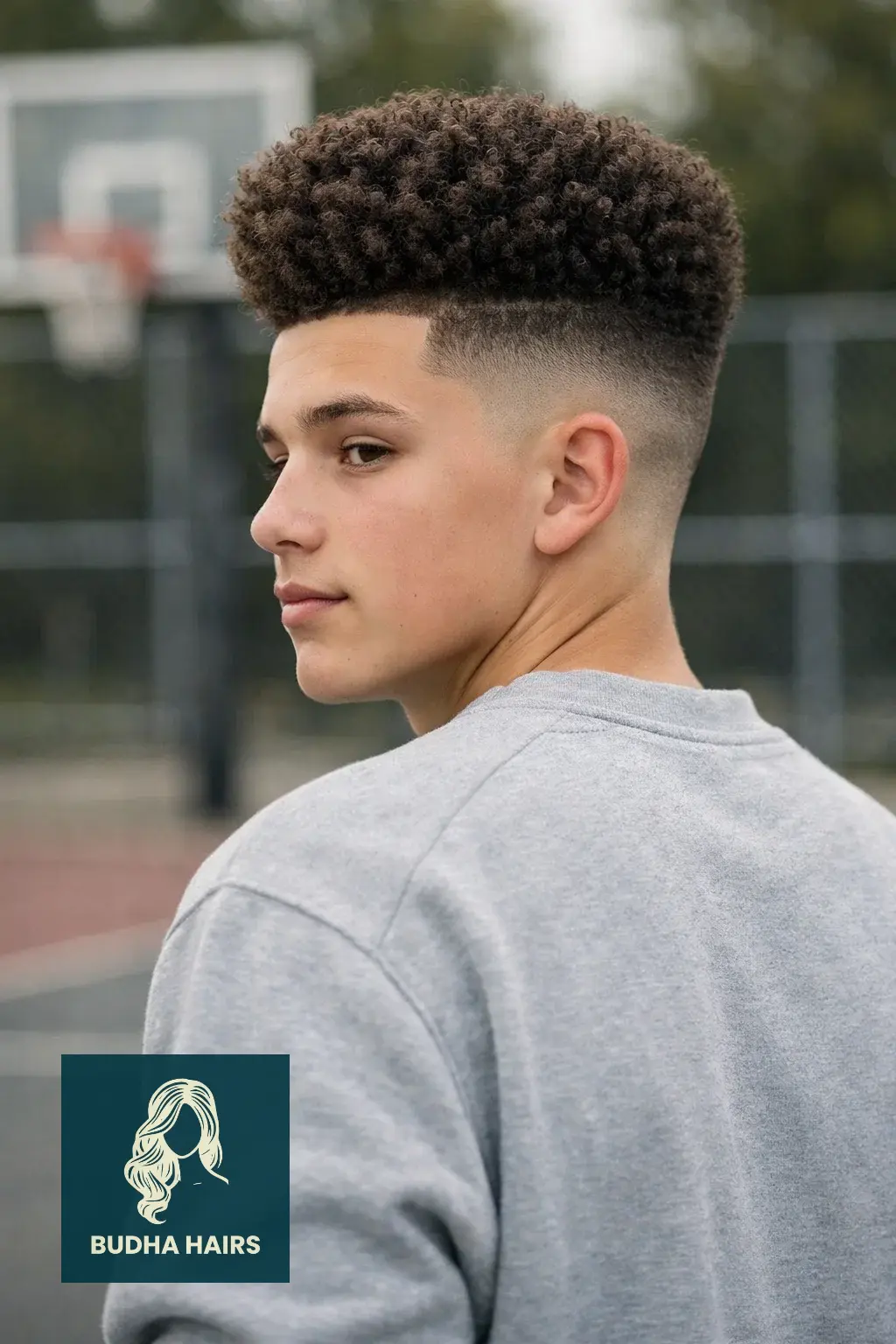35 Cool Haircuts For Boys With Curly Hair That Show Off Texture 3 High-Top Fade with Curly Texture