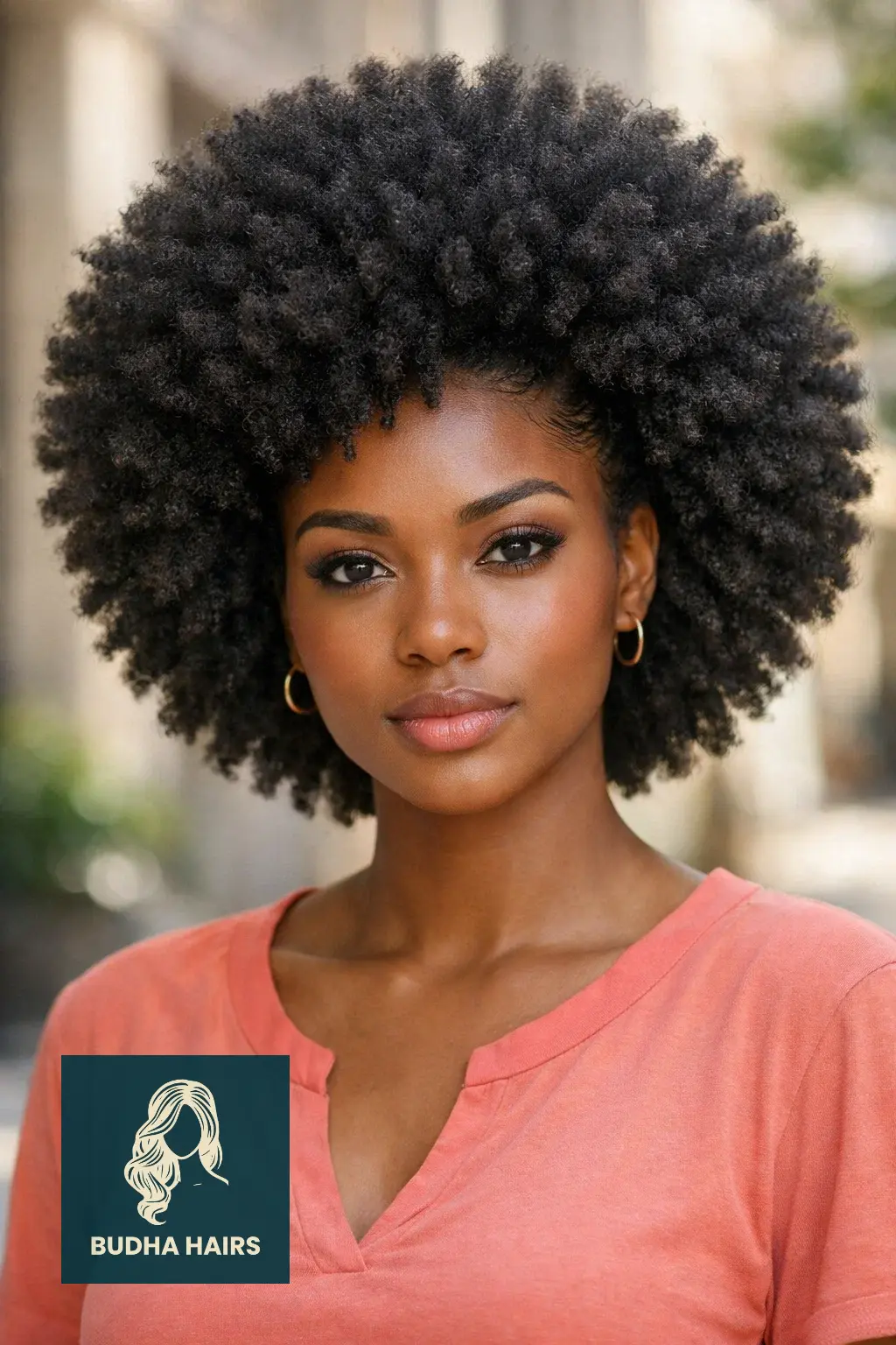 40 Oval Face Haircuts That Flatter Your Features Perfectly 26 High-Volume Afro with Sculpted Edges