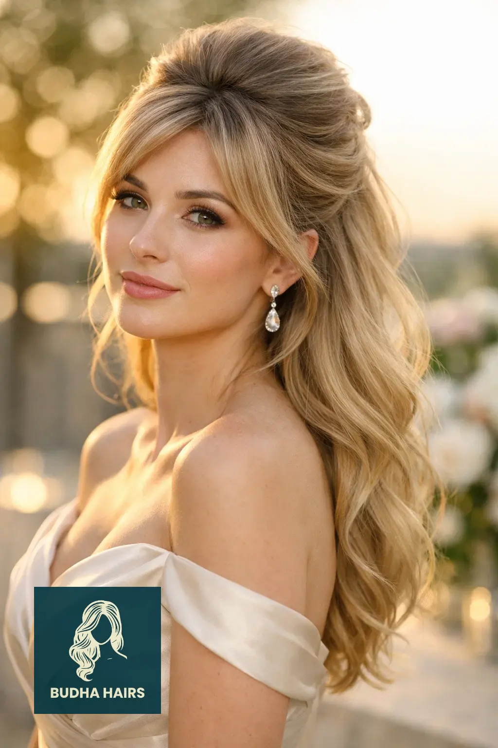 39 Best Hairstyles for Thin Hair for Wedding for a Full Look 13 High-Volume Bardot-Inspired Half-Up