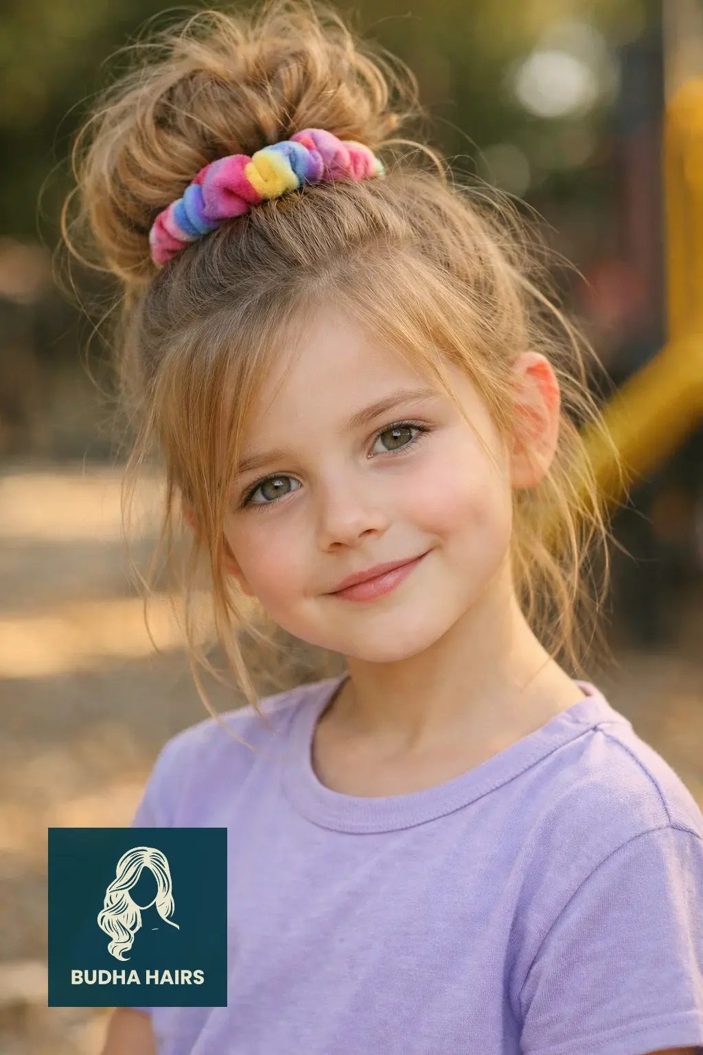 30 Best Hairstyles for Thin Hair for Kids for a Full Look 25 High-Volume Messy Bun with a Scrunchie