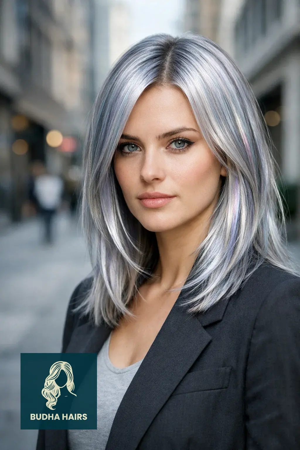 25 Best Unique Dyed Hair Ideas for a Vibrant, Trendy Look 2 Holographic Metallic Strands