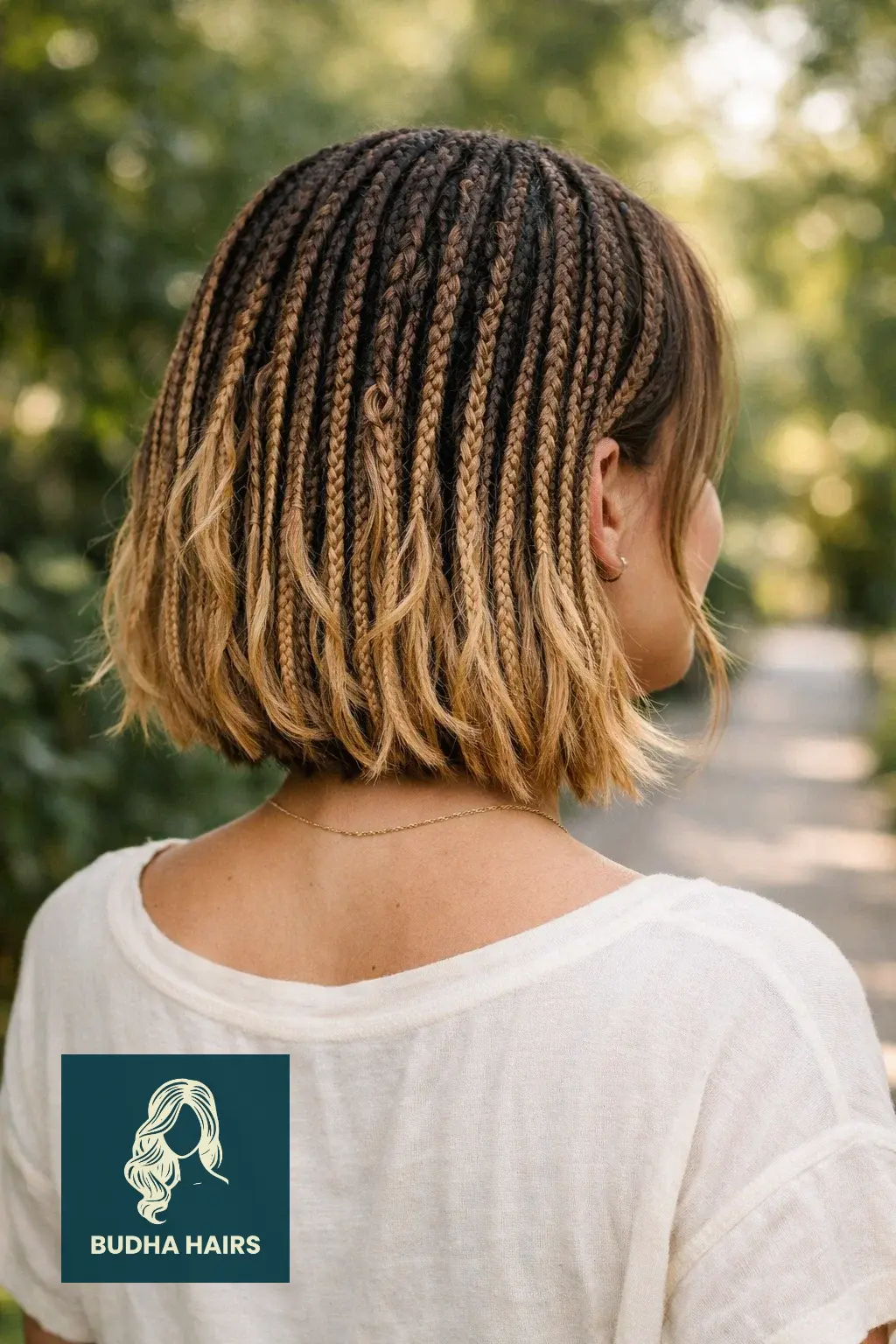 35 Stylish Boho Bob Knotless Braids for Fresh Looks 4 Honey Blonde Ombre Boho Bob