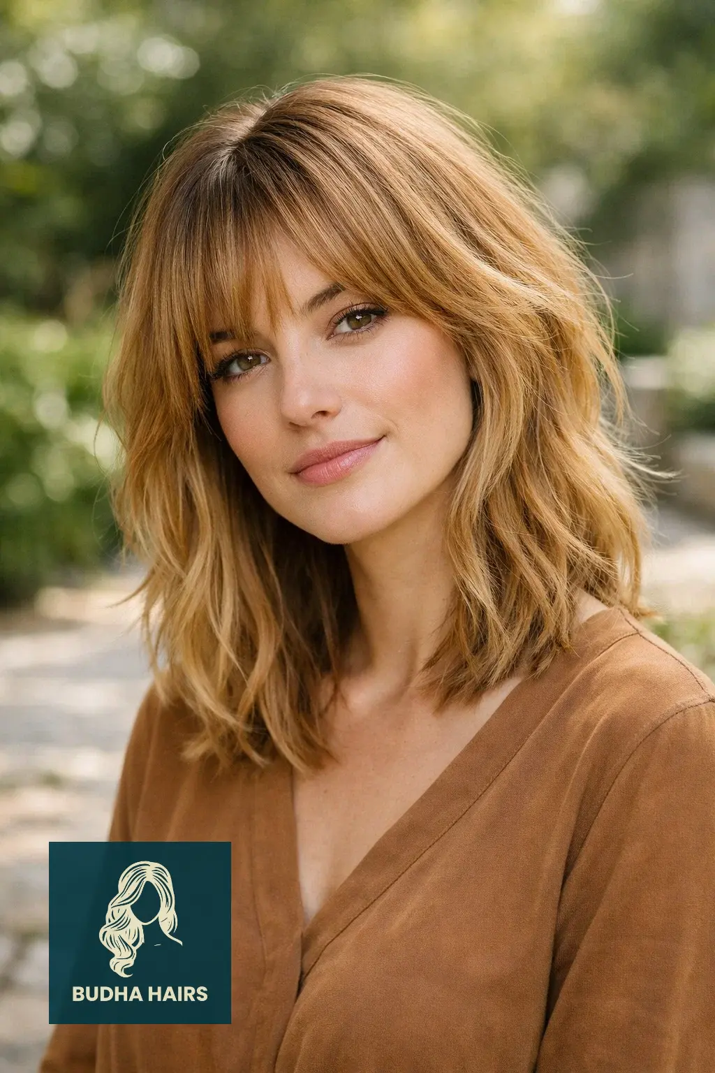 30 Best Shag Haircuts With Bangs: The Ultimate Guide to Texture 26 Honey-Glazed Midi Shag