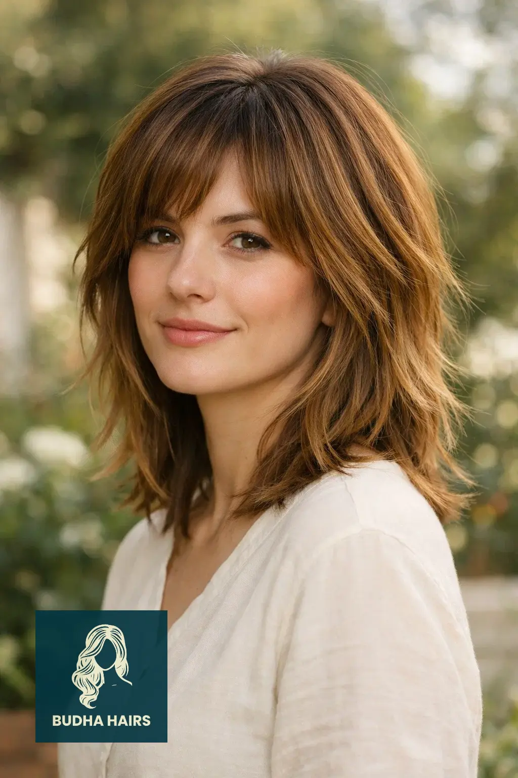 35 Trendy Short Shag Haircuts for Women to Try in 2026 27 Honey-Highlighted Caramel Shag
