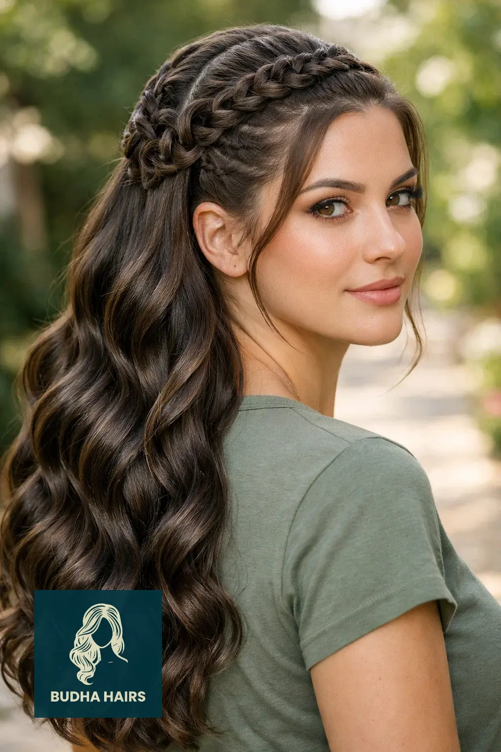 30 Best Braids with Sew In in the Back for a Glamorous Look 26 Infinity Braids with Body Wave Extensions