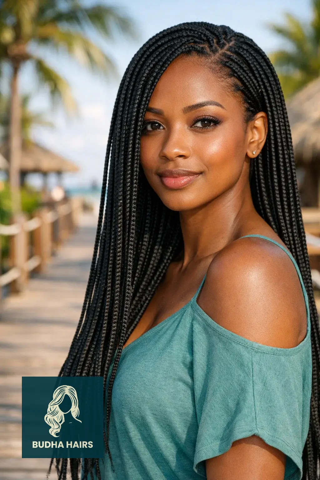 40 Best Vacation Hairstyles for Black Women: Protective & Chic 11 Long Micro Braids for Endless Versatility