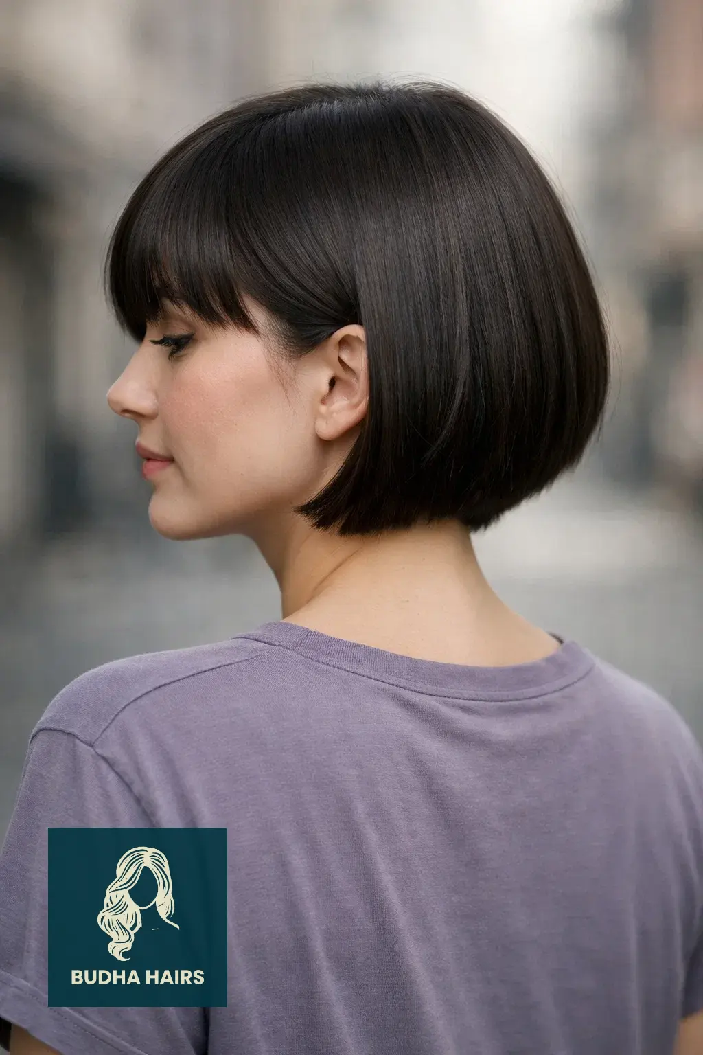30 Perfect Side Bangs With Layers To Frame Your Face Beautifully 18 Minimalist Bob with Tapered Fringe