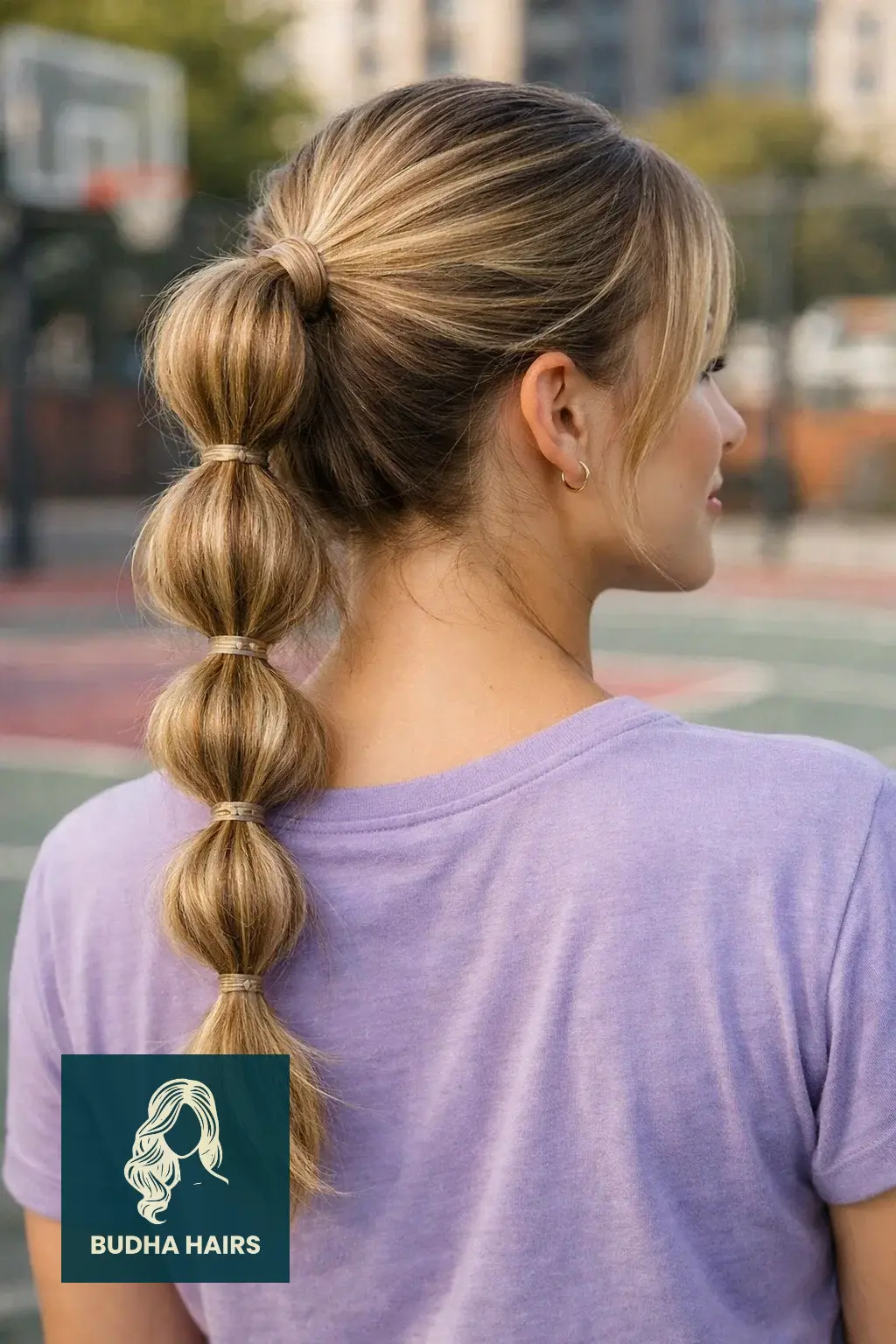 30 Hair Styles For Medium Hair And Creative Ways To Upgrade Your Cut 12 Modern Bubble Braided Ponytail