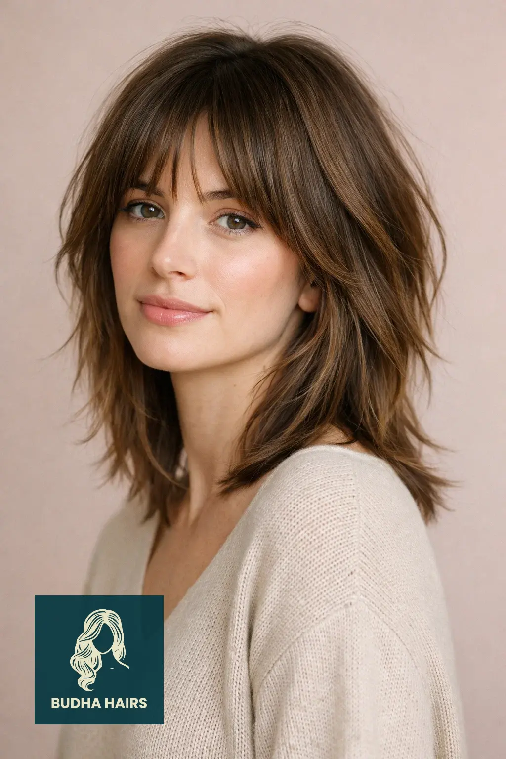 30 Best Shag Haircuts With Bangs: The Ultimate Guide to Texture 2 Modern Shag with Curtain Bangs