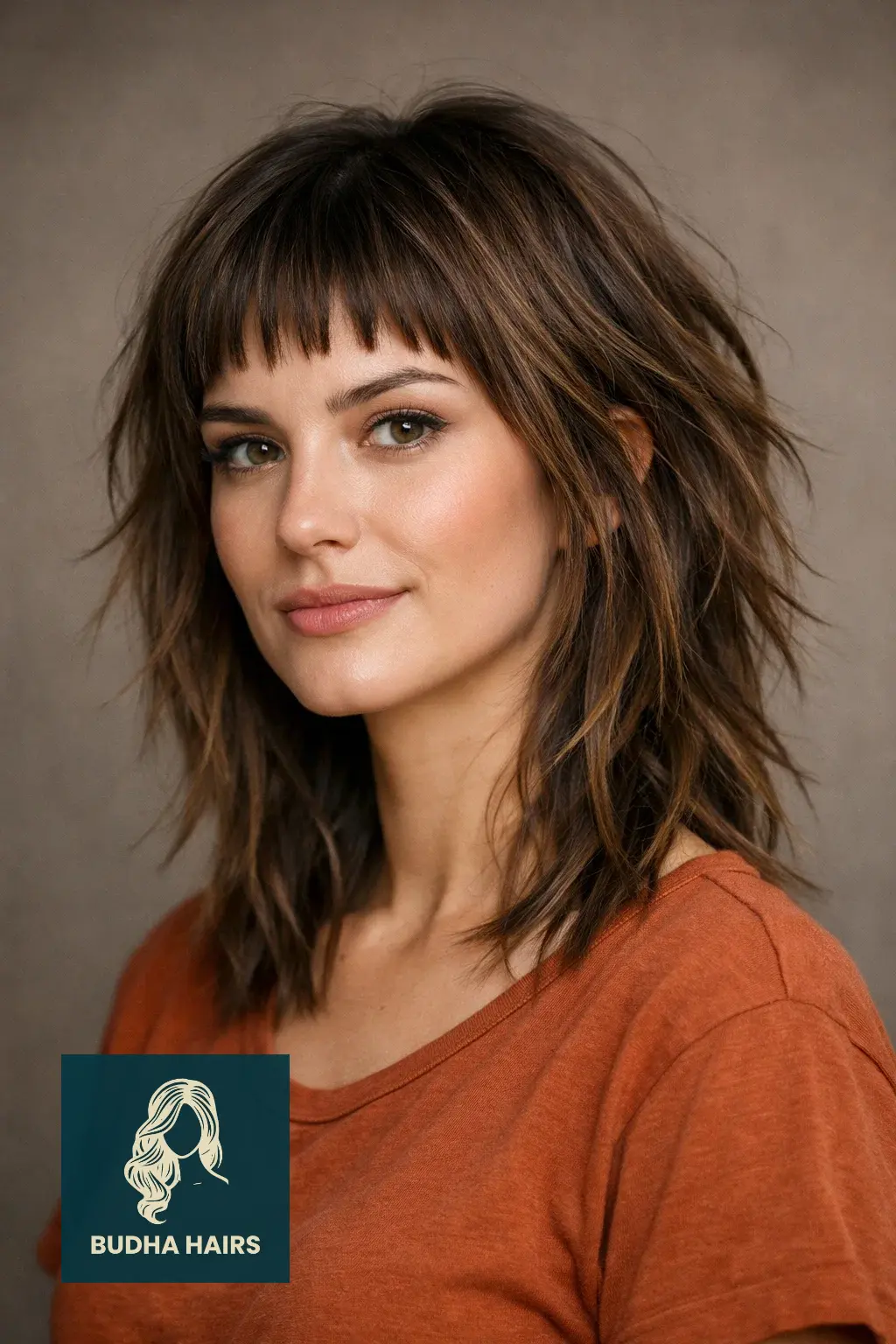 40 Oval Face Haircuts That Flatter Your Features Perfectly 17 Multi-Directional Shag with Micro Bangs