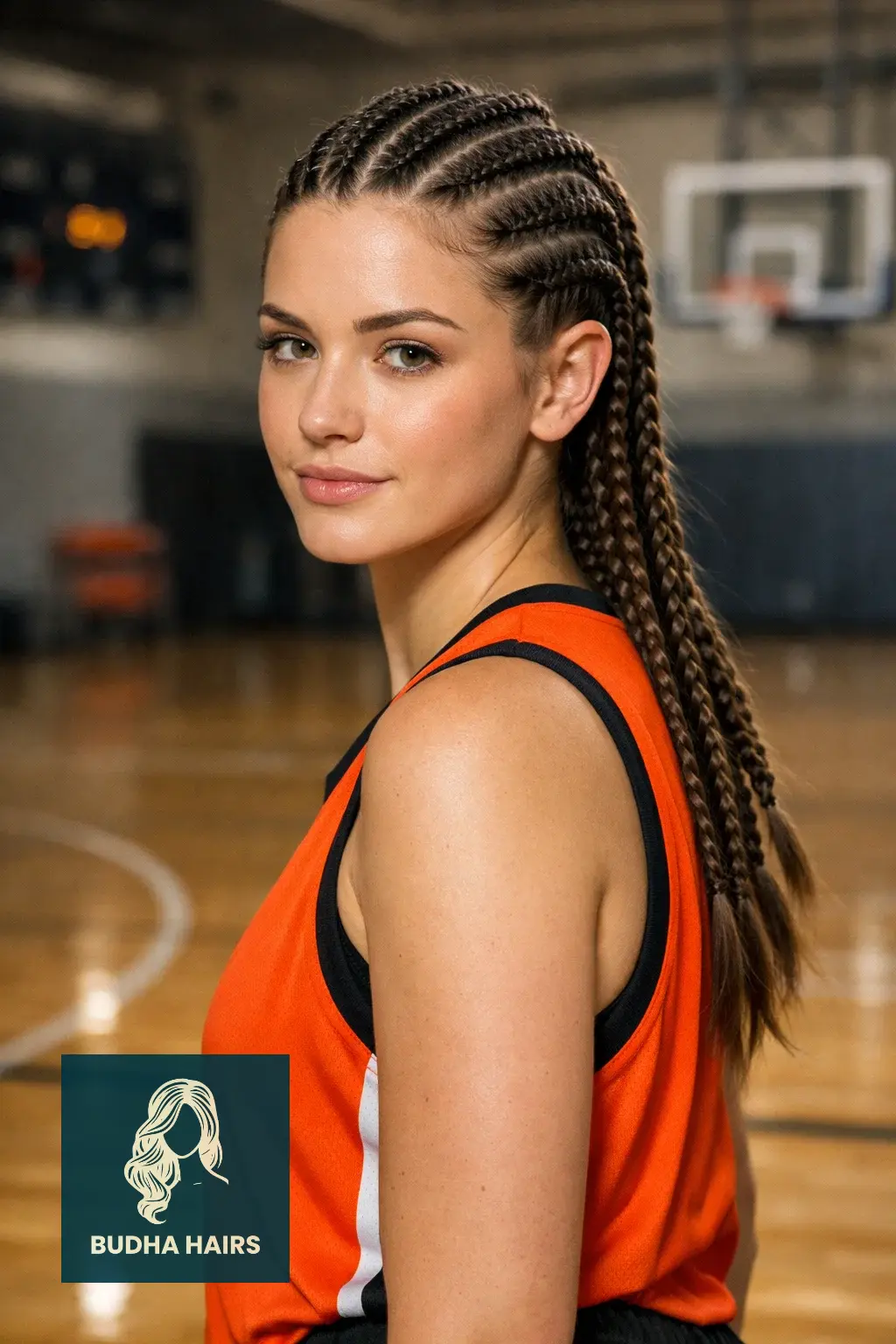 40 Best Basketball Hairstyles: Secure & Stylish On-Court Looks 10 Multi-Row Feed-in Braids