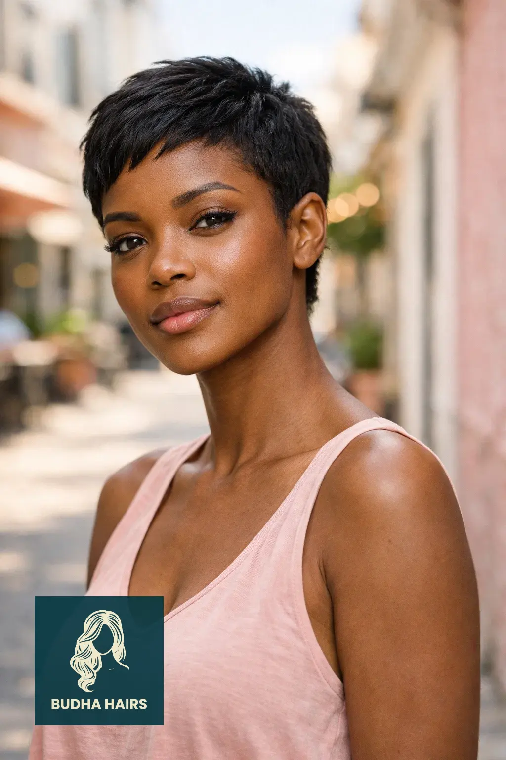 40 Best Vacation Hairstyles for Black Women: Protective & Chic 26 Natural Pixie Cut