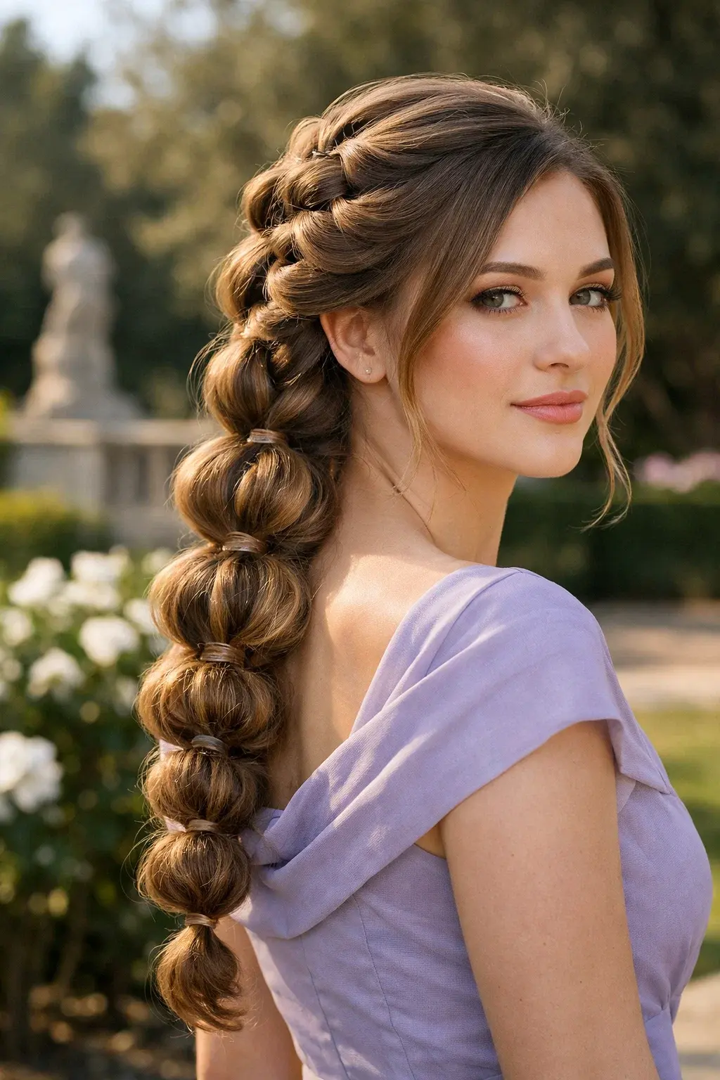 40 Best Princess Hairstyles: Majestic, Elegant & Royal Looks 19 Ornate Multi-Strand Bubble Braid