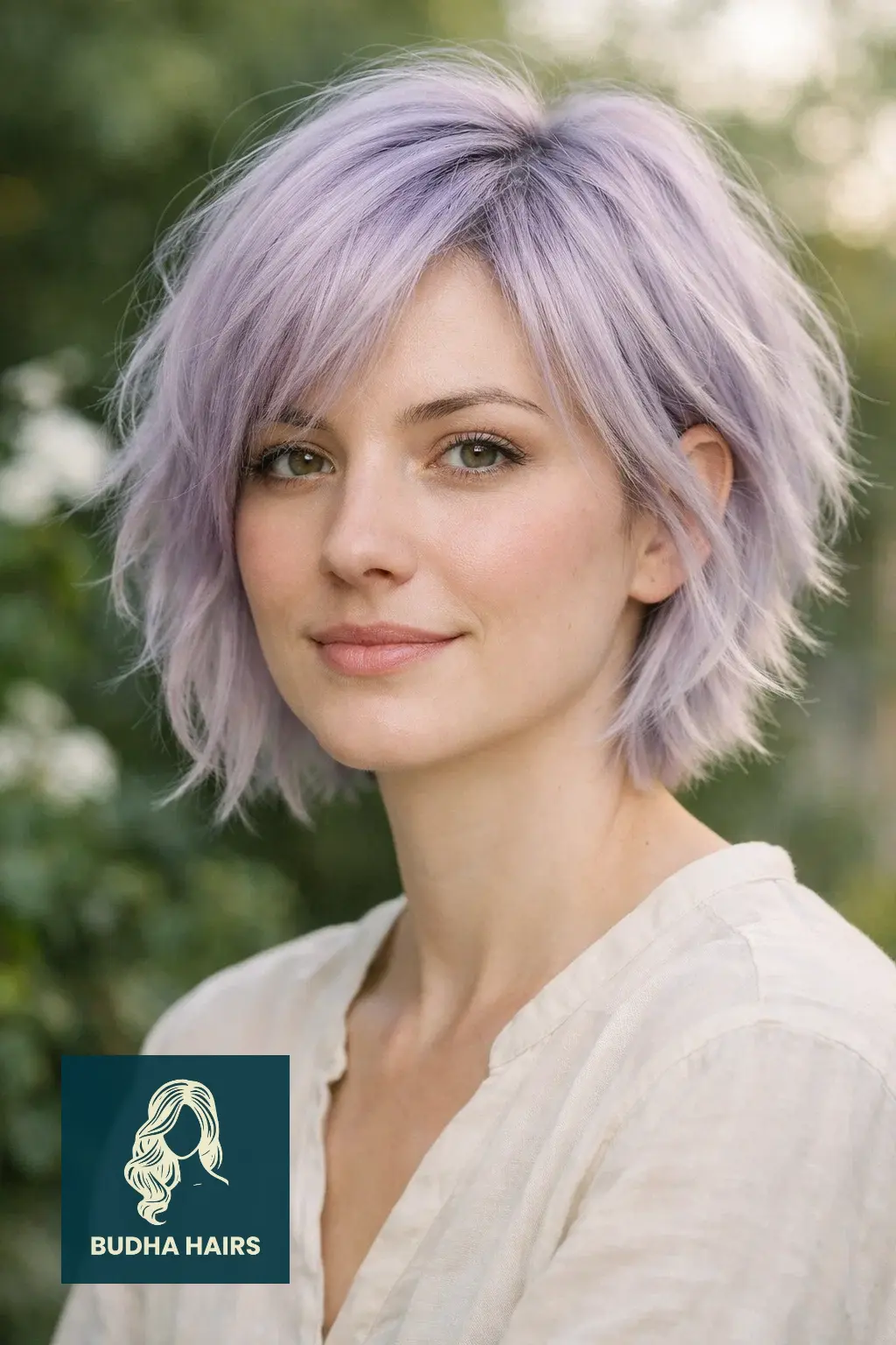 35 Trendy Short Shag Haircuts for Women to Try in 2026 23 Pastel Lavender Textured Cut