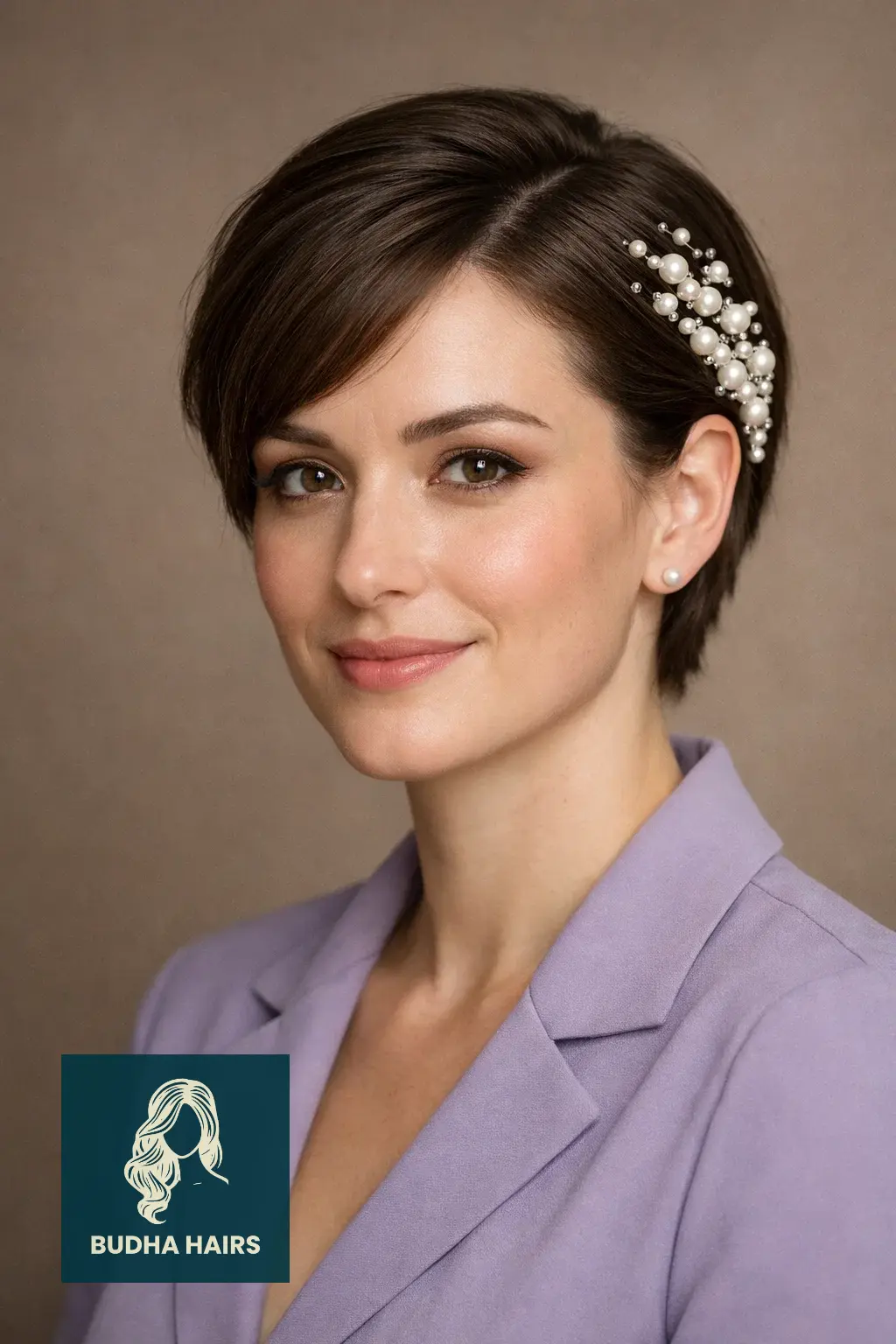 40 Best Formal Hairstyles for Short Hair: Elegant & Chic 37 Pearl-Encrusted Tucked Side
